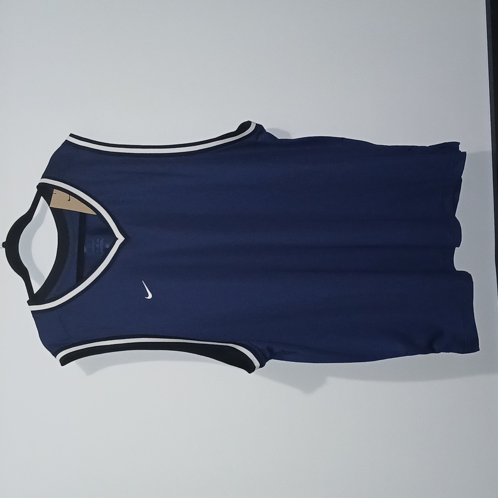 Nike Men blue white Sleeveless Basketball Jersey Size XXL NWT